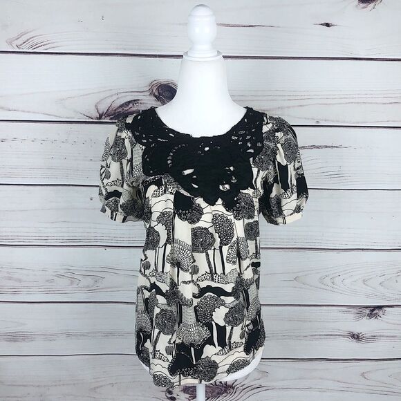 Kimchi & Blue Dainty Lace Blouse Sz XS - Picture 3 of 9